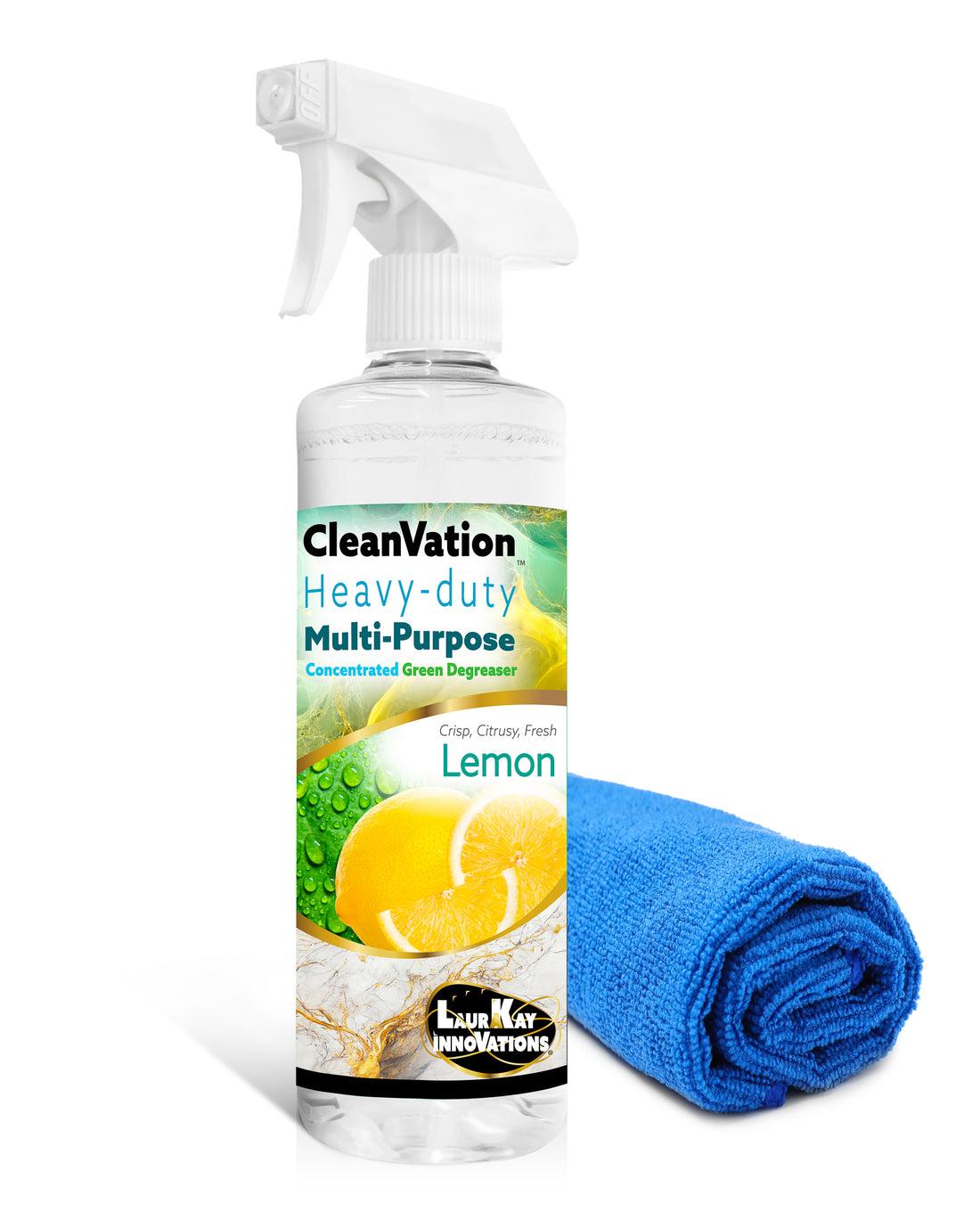 CleanVation™ Heavy Duty Concentrated Safe Degreaser 3 in 1 Multi-Surface and Carpet Stain Cleaner - Available in Lemon and Lavender