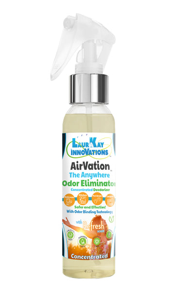 Odor Eliminating Air Freshener - AirVation™ The Safe Anywhere Deodorizer Concentrated Odor Binding Air Freshener for Fabrics & Air - 4 fl oz Bottle