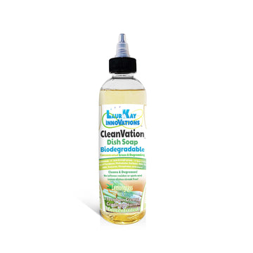 Plant Based Degreasing Dish Soap - 8 fl oz Bottle (Concentrated Biodegradable Green Liquid Dish Soap)